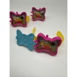 1994 Polly Pocket Happy Meal Bracelet Lot Of 3 Brackets‎ Bluebird Toys Bow